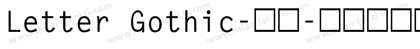 Letter Gothic-常规字体转换